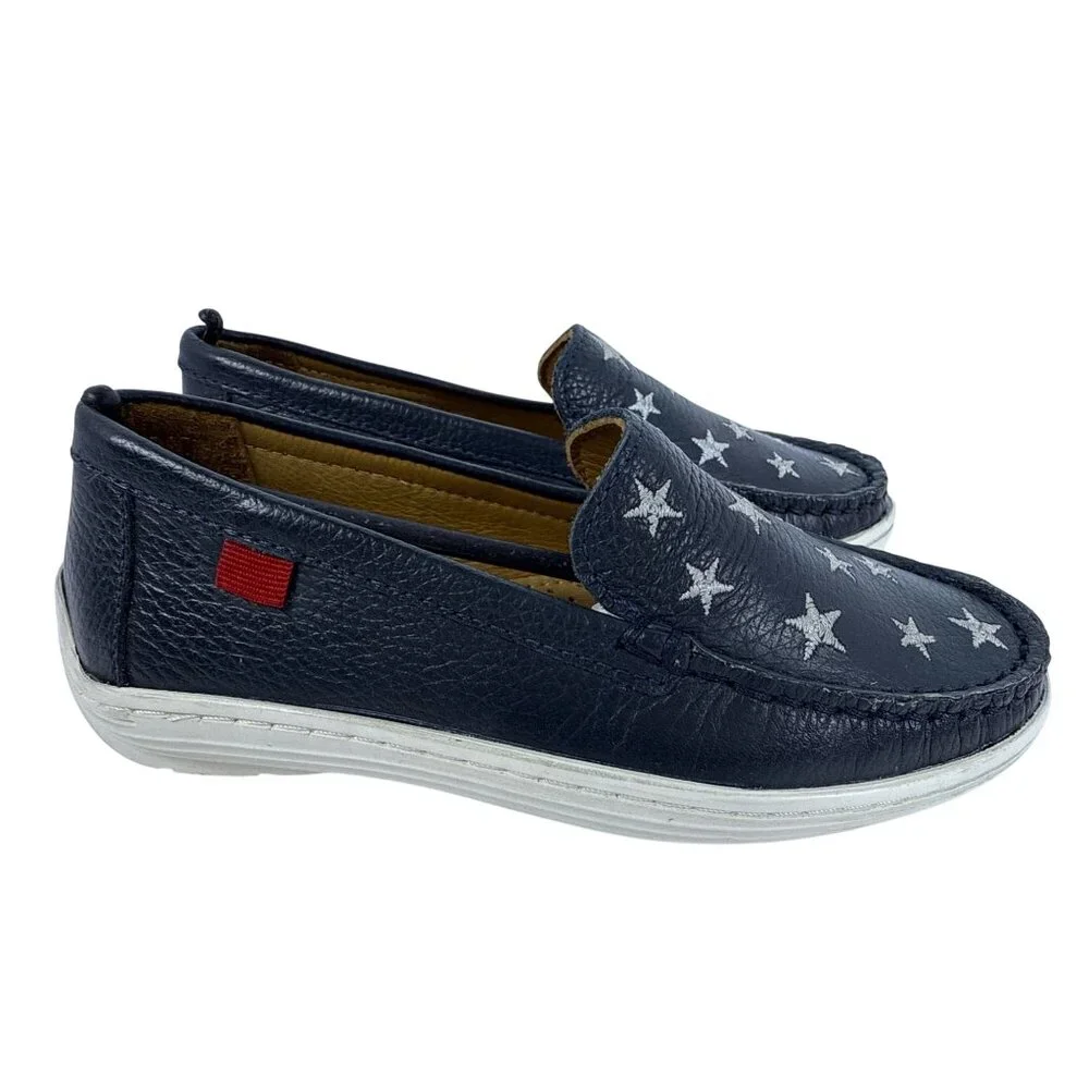 Marc Joseph Holland (Little Kid/Big‎ Kid) (Navy Grainy/White Sole) Shoes Size 11